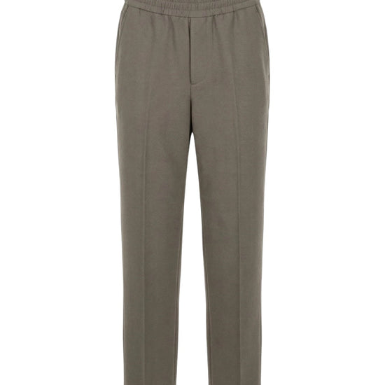 Golden Goose Journey Wide Jogging Pant Pompeo Virgin Wool Chevronne Stone Gray – productfoto 1 – Checkpoint Mol