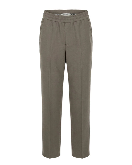 Golden Goose Journey Wide Jogging Pant Pompeo Virgin Wool Chevronne Stone Gray – productfoto 1 – Checkpoint Mol