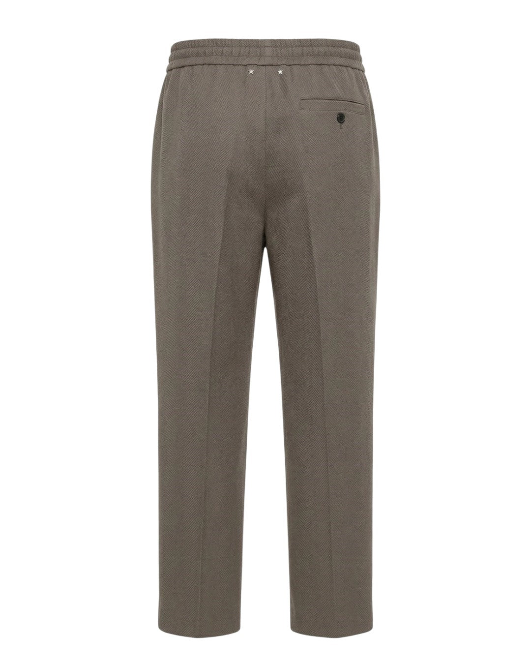 Golden Goose Journey Wide Jogging Pant Pompeo Virgin Wool Chevronne Stone Gray – productfoto 2 – Checkpoint Mol
