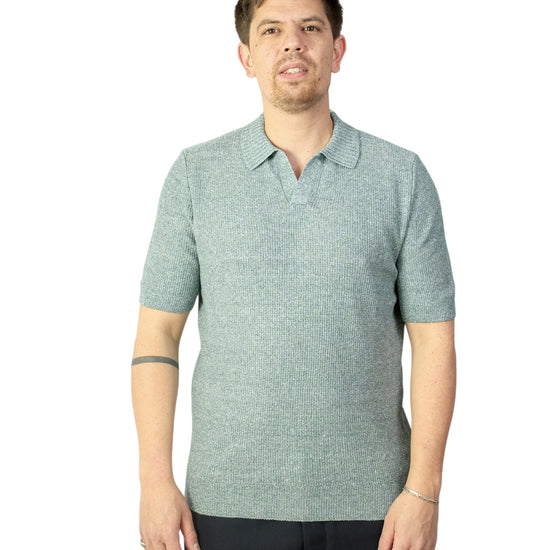 La Fileria Structured Cotton Polo Arctic Ash - productfoto 1