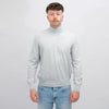 La Fileria Light Grey Mock Neck Half Zip Pullover – vooraanzicht