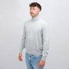 La Fileria Light Grey Mock Neck Half Zip Pullover – productbeeld 2