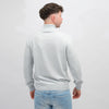 La Fileria Light Grey Mock Neck Half Zip Pullover – productbeeld 3