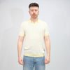 La Fileria Jacquard Polo Faded Yellow – vooraanzicht