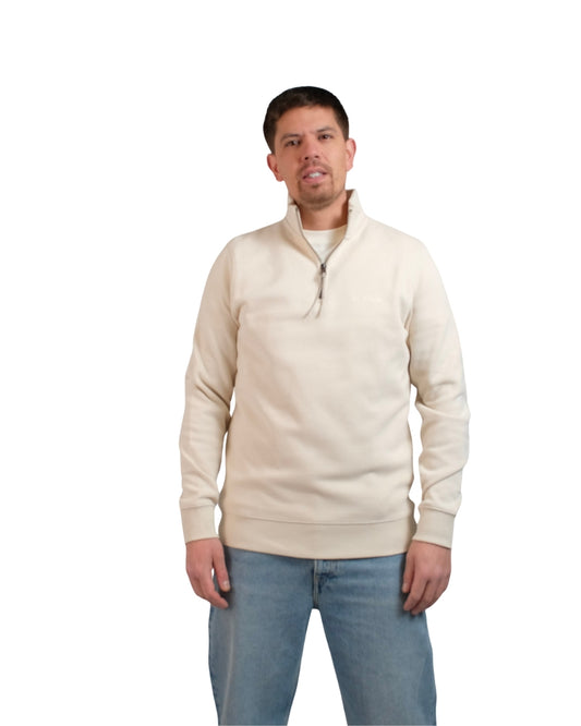 Law of the Sea Mind Half-Zip Sweater Almond Milk