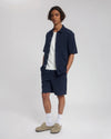 Law of the Sea Bermuda Structured Shirt Cotton Navy