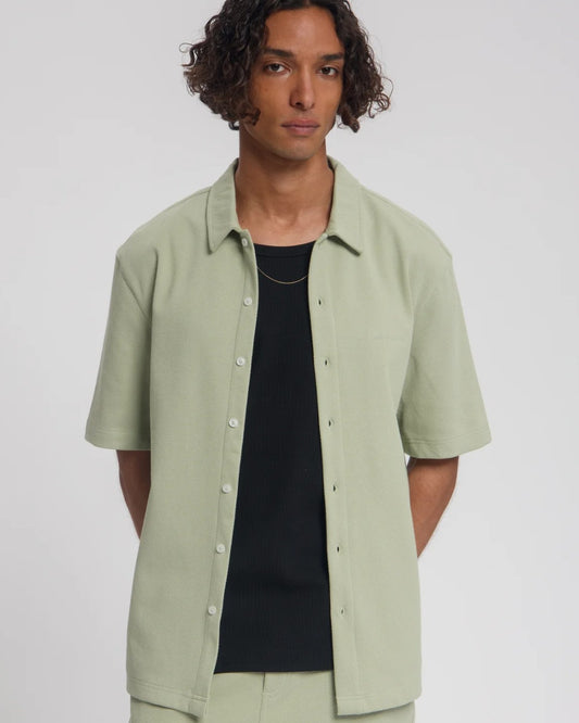 Law of the Sea Bermuda Structured Shirt Cotton Tea