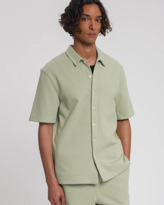 Law of the Sea Bermuda Structured Shirt Cotton Tea