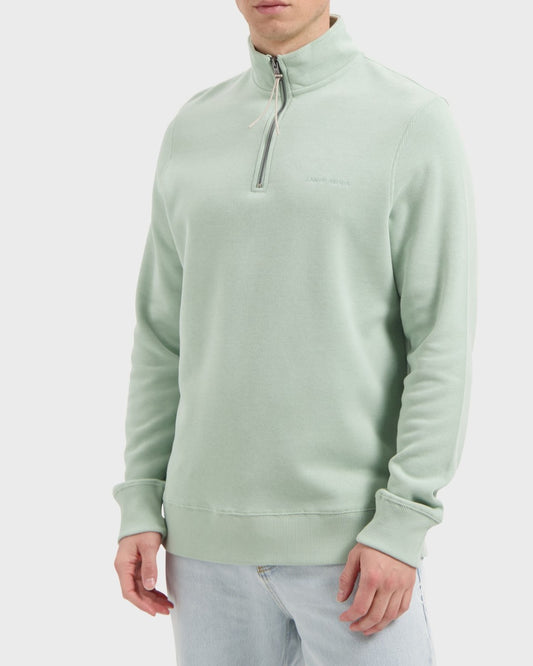 Law of the Sea Mind Half Zip Sweater Cotton Jadeite