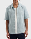 Law of the Sea Saltern Jacquard Shirt Denim Blue