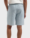 Light Denim Blue Lazorn Jacquard Shorts