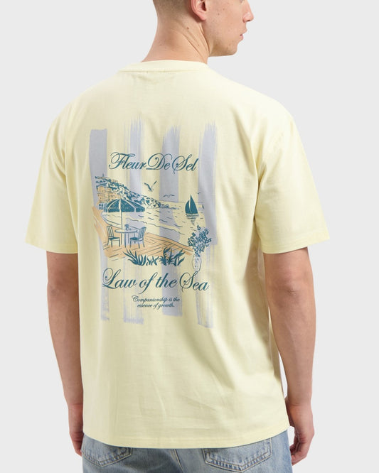 Law Of The Sea Anise Flower Alfresco Backprint T-shirt