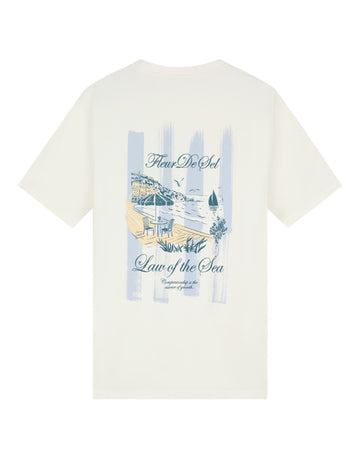 Law Of The Sea Snow White Alfresco Backprint T-shirt