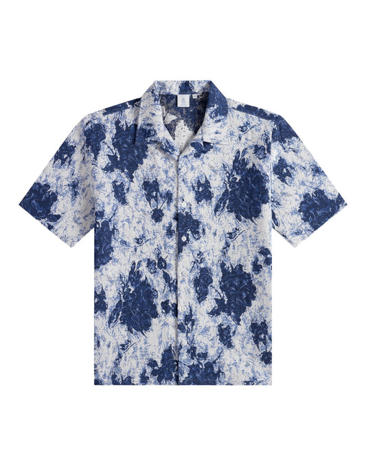 Law of the Sea Eclat Jacquard Shirt Cotton Blue