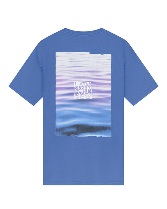 Law of the Sea Gulf Stream Artwork Tee Blue Cotton