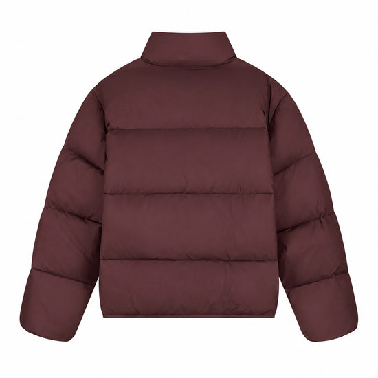 Law of the Sea Haze Short Puffer Jacket Huckleberry, tweede aanzicht van de gewatteerde jas
