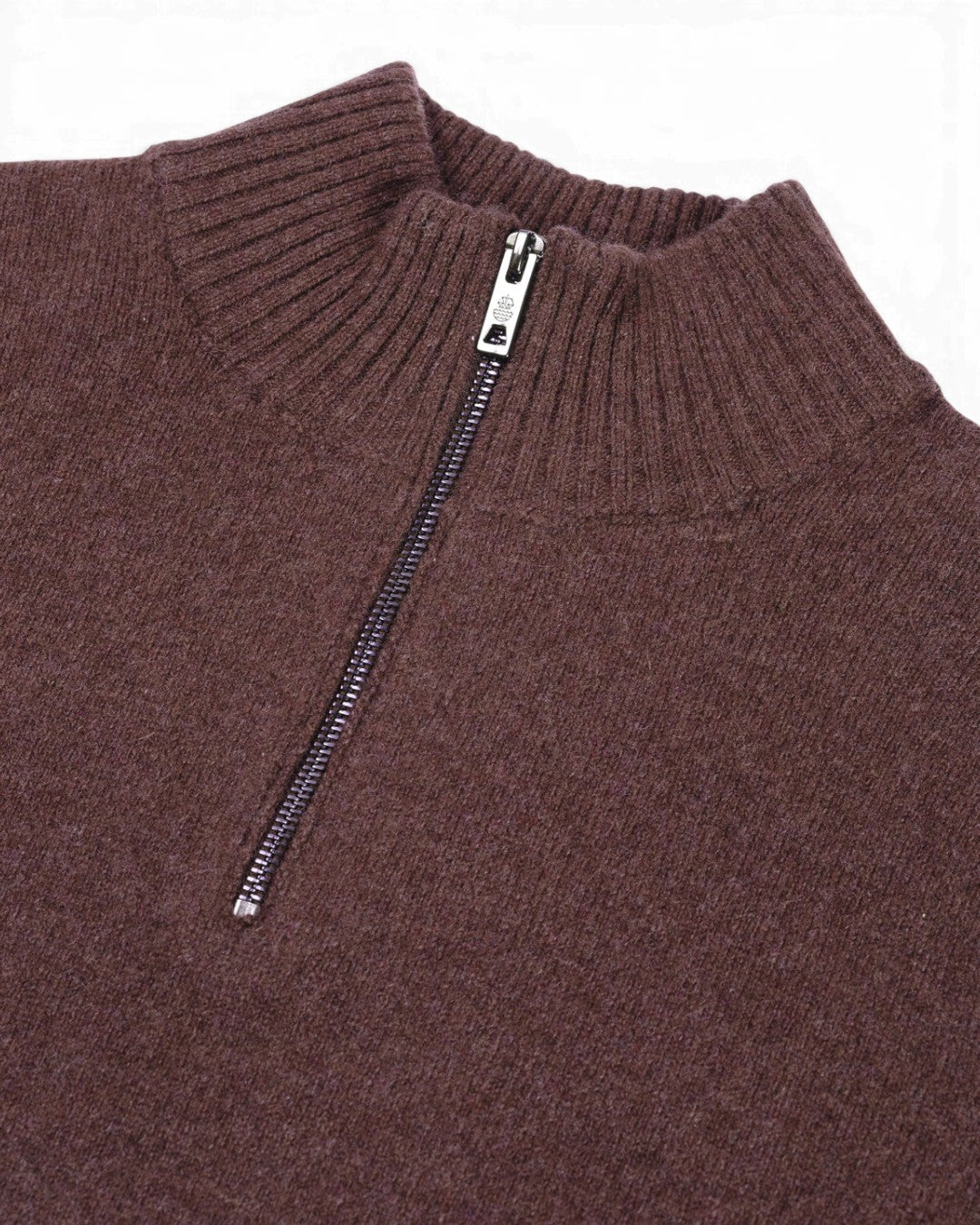 Law of the Sea Lamar Knitted Half Zip Huckleberry – detail