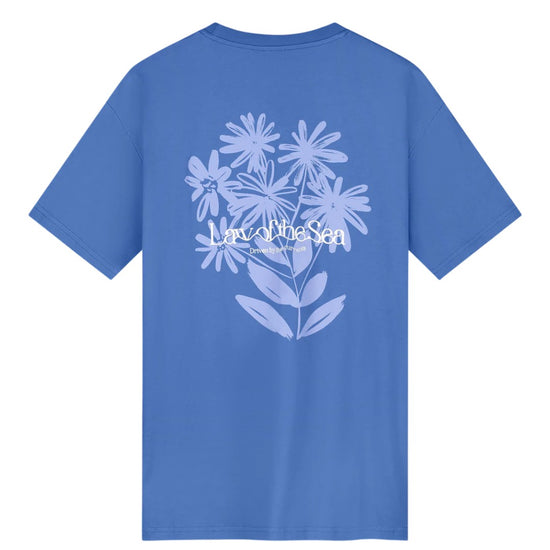 Law of the Sea Petals Artwork Tee cotton dutch blue