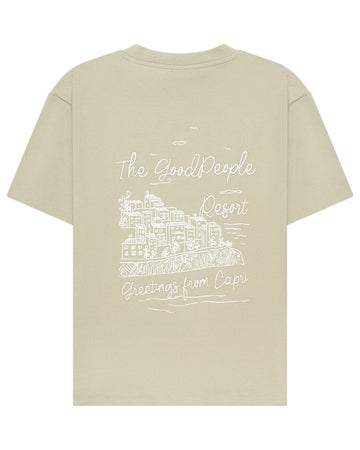 Law of the Sea TCult Backprint Tee Cotton Forest Green
