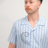 Libertine Libertine Cave Printed Shirt Oxford Blue – productbeeld 10