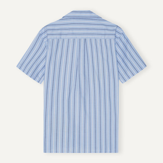 Libertine Libertine Cave Printed Shirt Oxford Blue – productbeeld 6