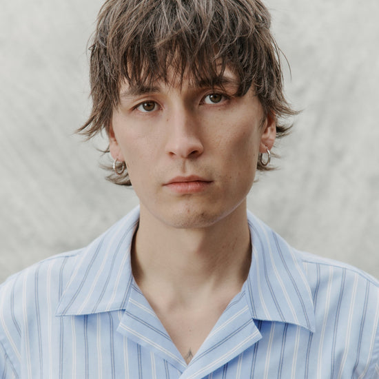 Libertine Libertine Cave Printed Shirt Oxford Blue – productbeeld 8