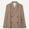 Libertine-Libertine Public 2286 blazer Khaki Melange – vooraanzicht