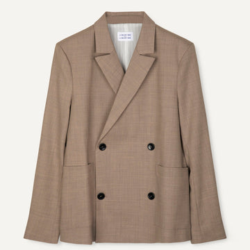 Libertine-Libertine Public 2286 blazer Khaki Melange – vooraanzicht