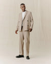 Libertine-Libertine Public 2286 blazer Khaki Melange – gedragen in een volledige combinatie