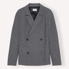 Libertine-Libertine Public krijtstreepblazer Grey Pin – vooraanzicht