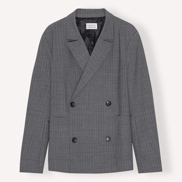 Libertine-Libertine Public krijtstreepblazer Grey Pin – vooraanzicht