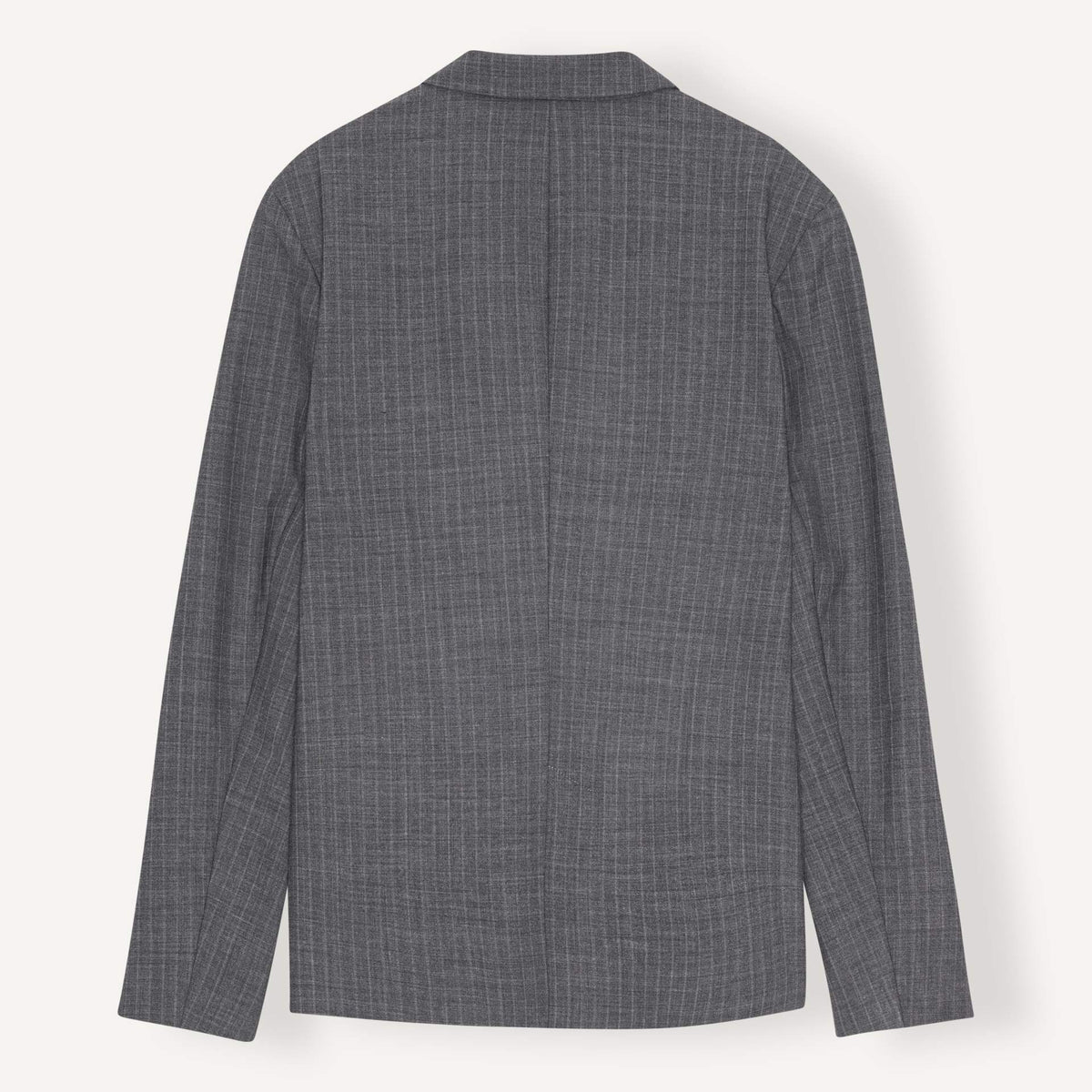 Libertine-Libertine Public krijtstreepblazer Grey Pin – achteraanzicht