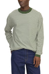 NN.07 Lionel 30040 green white striped long sleeve T-shirt - Checkpoint Mol