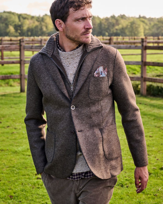 King Single Breasted Jacket Cioccolato