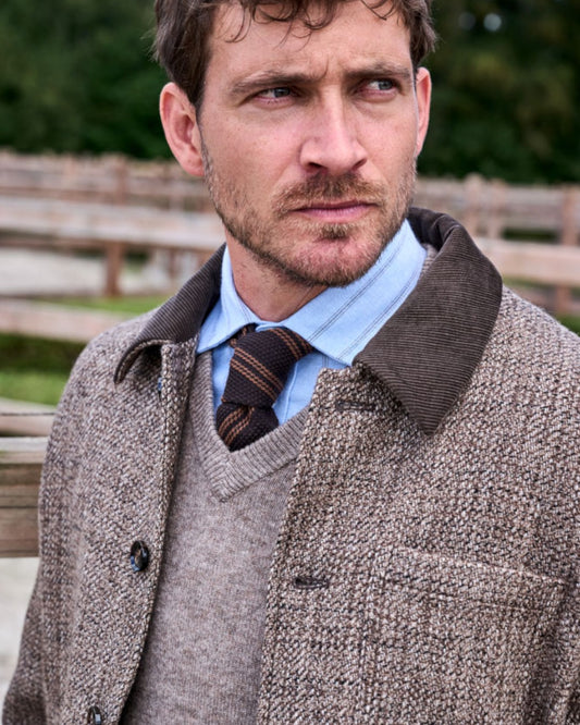 MOS MOSH MMGWarren Tweed Jacket Chocolate Brown