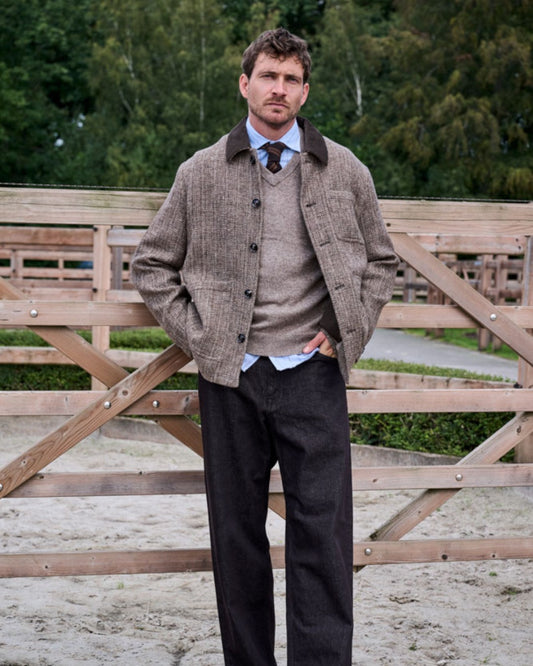 MOS MOSH MMGWarren Tweed Jacket Chocolate Brown