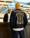 Woodbird WBKoon Zip Tiger Cardigan Navy
