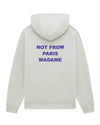 Drôle de Monsieur Bold Slogan Hoodie Grey productfoto 1