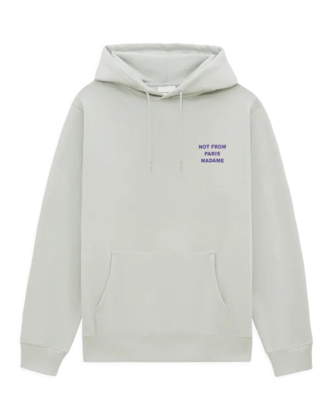 Drôle de Monsieur Bold Slogan Hoodie Grey productfoto 2