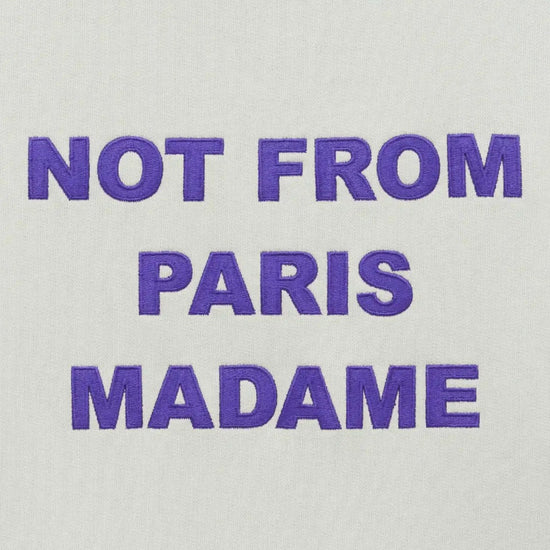 Drôle de Monsieur Bold Slogan Hoodie Grey productfoto 3