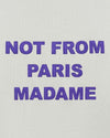 Drôle de Monsieur Bold Slogan Hoodie Grey productfoto 3