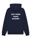 Drôle de Monsieur Bold Slogan Hoodie Navy productfoto 1