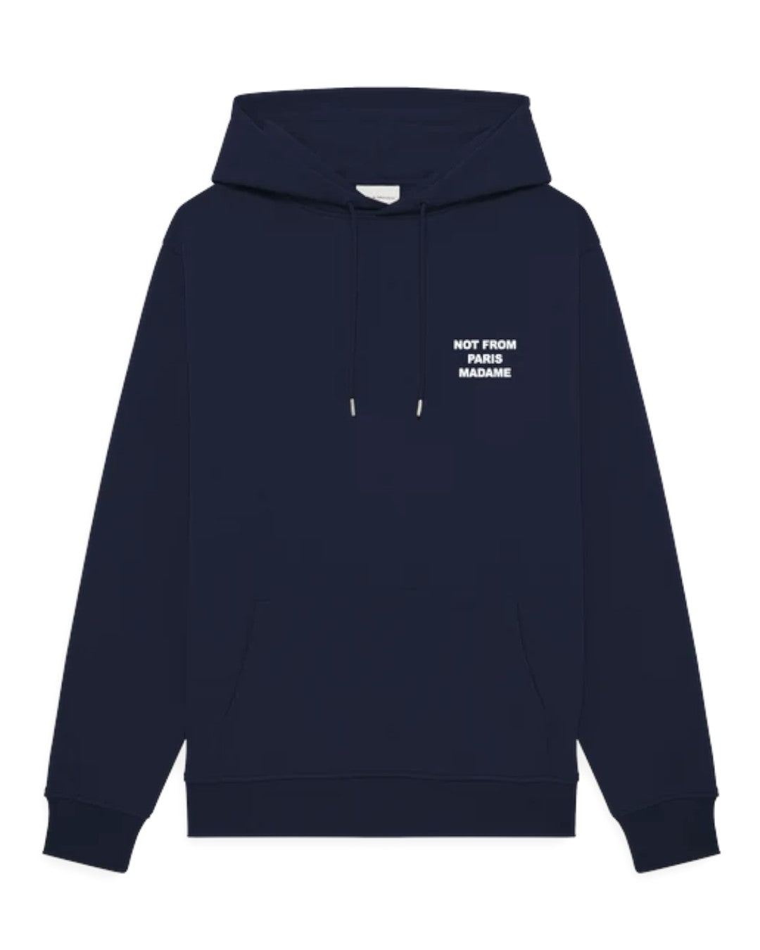 Drôle de Monsieur Bold Slogan Hoodie Navy productfoto 2