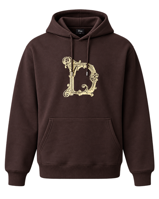 Drôle de Monsieur Column D Hoodie Brown packshot bij Checkpoint Mol