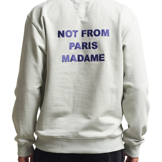 Drôle de Monsieur Bold Slogan Sweatshirt Grey productfoto 1