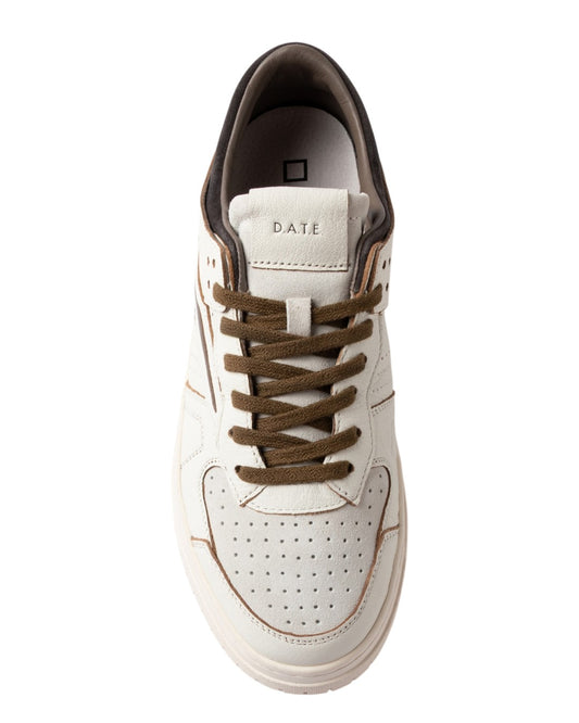Detail van D.A.T.E. Torneo Colored White Anthracite herensneaker