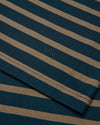Mads Nørgaard Cotton Jersey Stripe Frode Tee Navy Brown – achteraanzicht