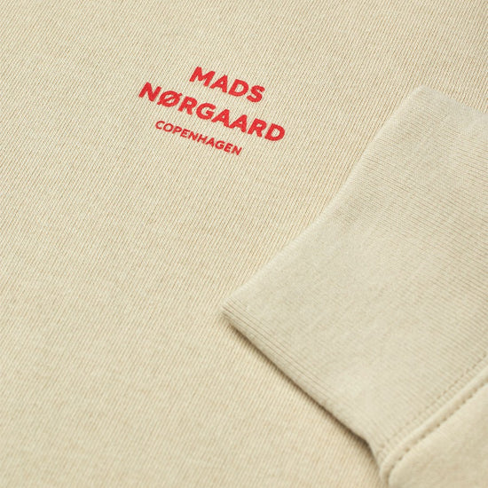 Mads Nørgaard Standard Crew Logo Sweat Castle Wall – achteraanzicht