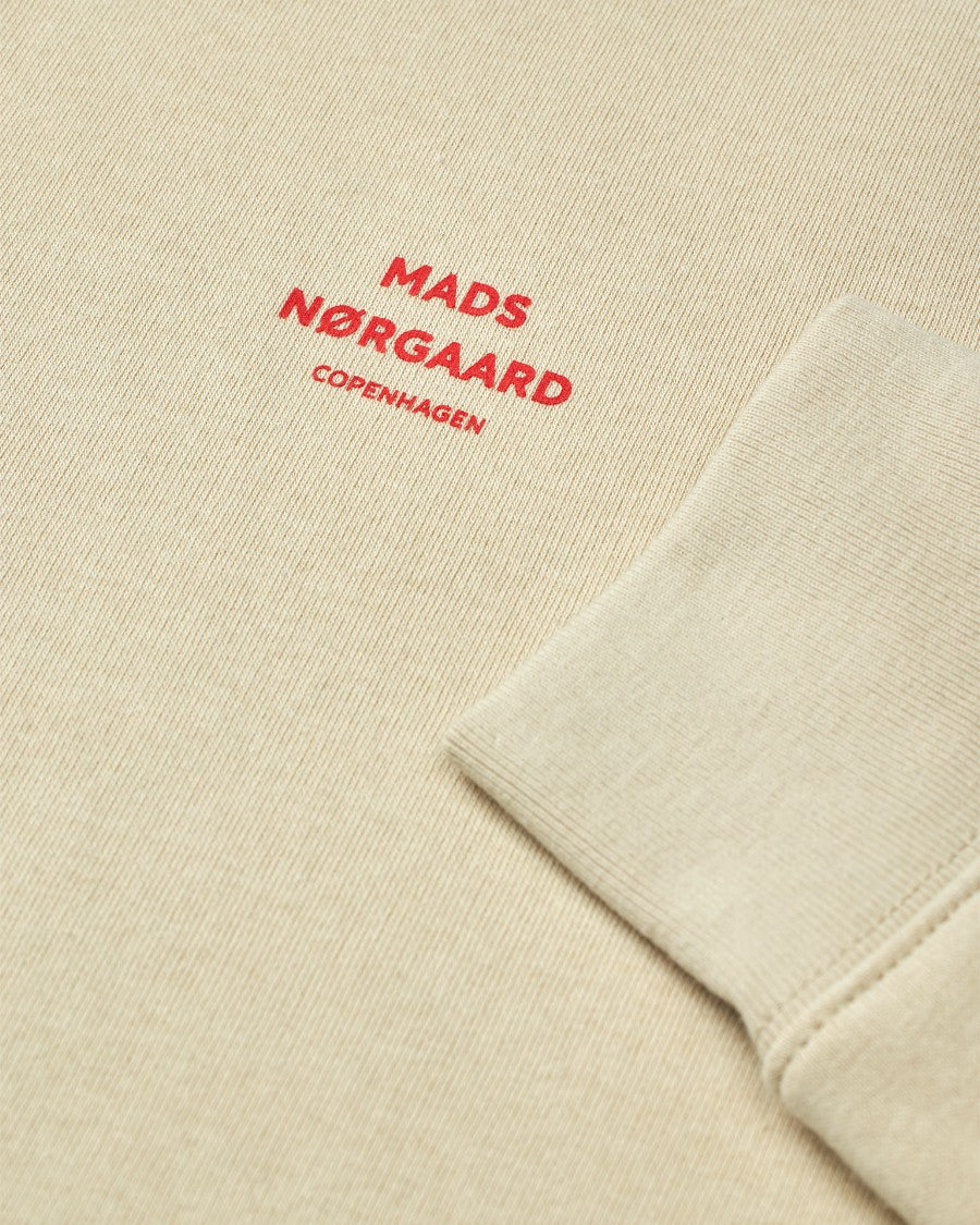 Mads Nørgaard Standard Crew Logo Sweat Castle Wall – achteraanzicht