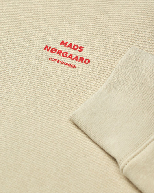 Mads Nørgaard Standard Crew Logo Sweat Castle Wall – achteraanzicht
